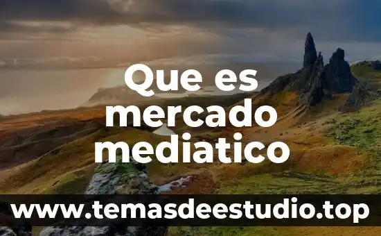 Que es escasez existente en un mercado 6 Que es mercado mediatico
