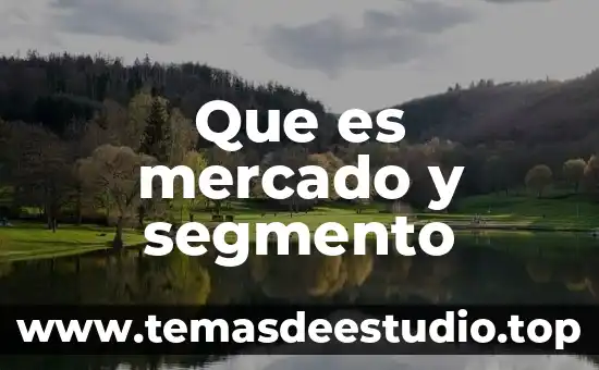 Relación huésped parásito que es 8 Que es mercado y segmento