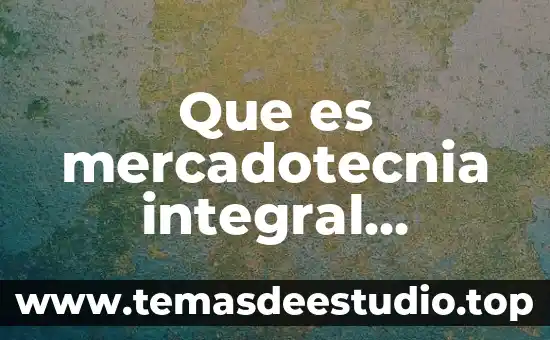 Que es mercadotecnia integral ejemplos