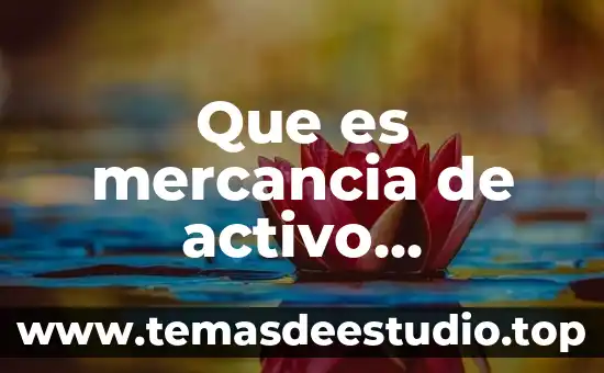 Que es ecotipo significado 8 Que es mercancia de activo circulante