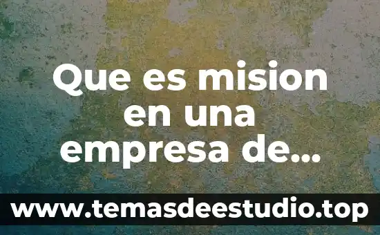 Qué es la misión visión y valores 3 Que es mision en una empresa de comida