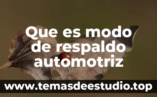 Qué es método de respaldo bases de datos slideshare 6 Que es modo de respaldo automotriz