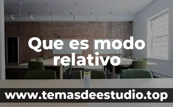Qué es el número relativo 8 Que es modo relativo