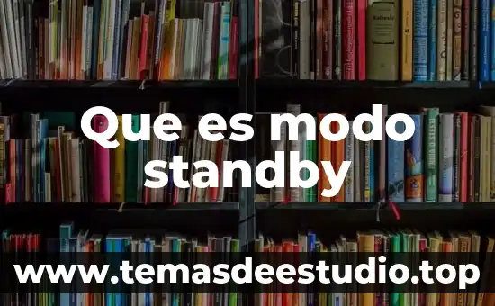 Que es modo standby