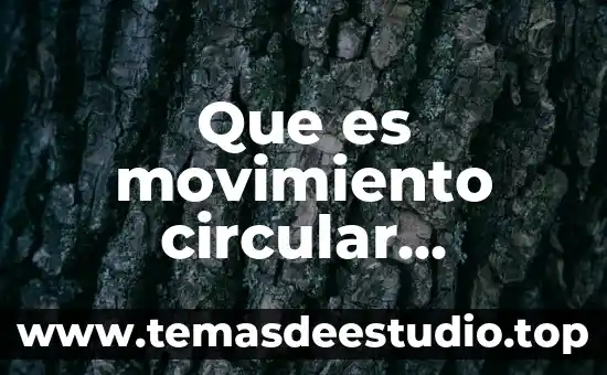 Que es el movimiento parabolico y como esta compuesto 4 Que es movimiento circular ejemplos