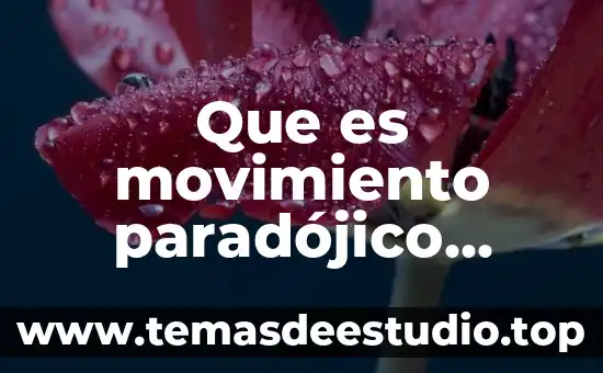 Que es el movimiento de la luna para niños 8 Que es movimiento paradójico muscular