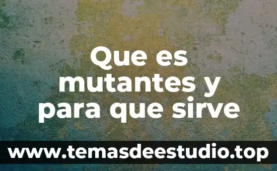 Plan empresa que es y para que sirve 5 Que es mutantes y para que sirve