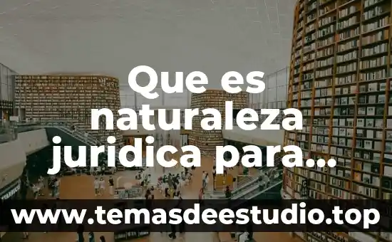 Para que es sirve una tesis 7 Que es naturaleza juridica para que sirve