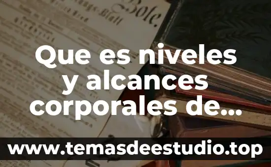 Que es la danza y en que generos 7 Que es niveles y alcances corporales de la danza