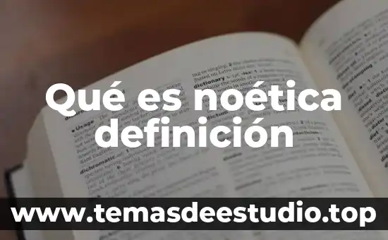 Que es la hidrosfera su definicion concepto y significado 3 Qué es noética definición