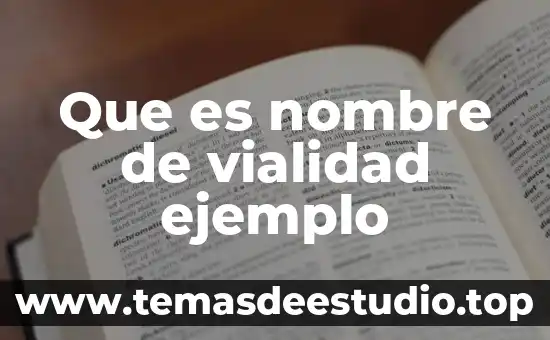 Que es derecho administrativo ejemplo 5 Que es nombre de vialidad ejemplo