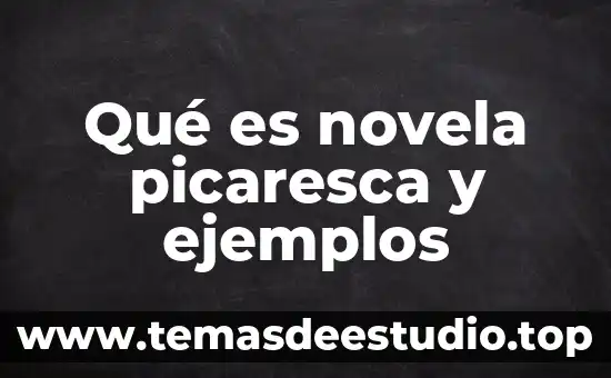 Qué es novela picaresca y ejemplos