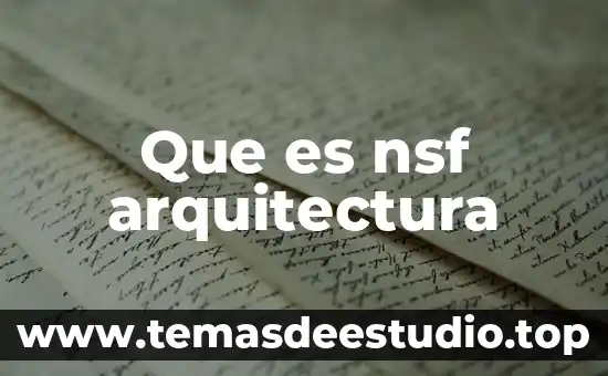 Que es metropolis en arquitectura 7 Que es nsf arquitectura