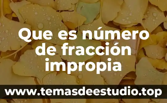 Que es el cuarto matematicas fraccion 7 Que es número de fracción impropia