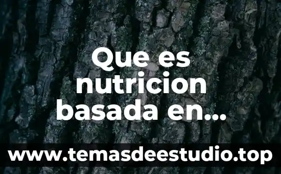 Que es y como se forma un portafolio de evidencia 6 Que es nutricion basada en evidencia