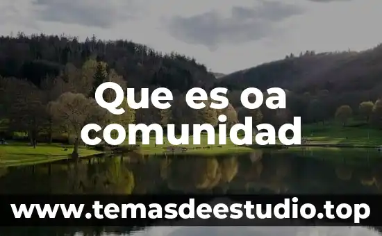 Que es historia conceptos de autor 3 Que es oa comunidad