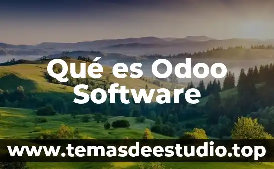 Qué es una planta o flor 5 Qué es Odoo Software