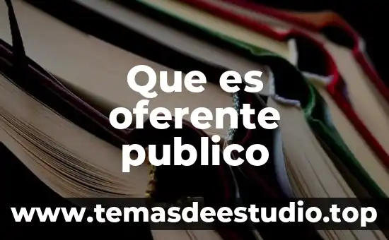 Qué es un software de dominio público 7 Que es oferente publico