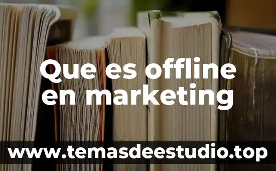 Que es el marketing 260 grados 7 Que es offline en marketing