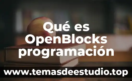 Qué es OpenBlocks programación