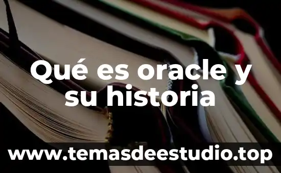 Qué es oracle y su historia