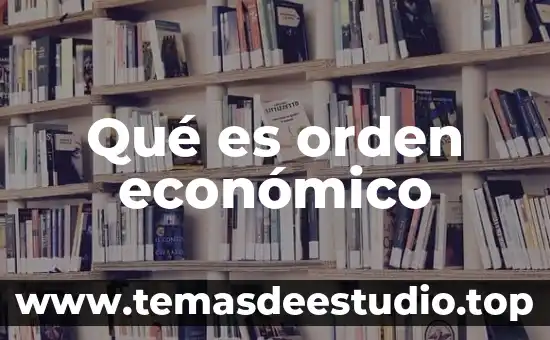 Problemas de orden filosófico en teoría del estado 7 Qué es orden económico