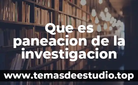 Por qué es importante la filosofía de la investigación 3 Que es paneacion de la investigacion