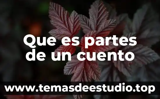 Que es partes de un cuento