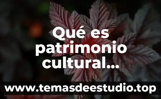 Que es el patrimonio cultural tres autores diferentes 3 Qué es patrimonio cultural tangible ejemplos