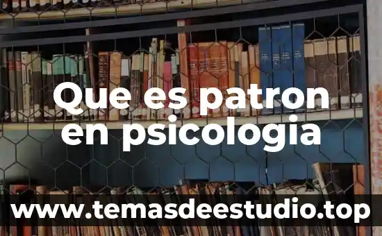 Que es el simbolismo en psicologia 5 Que es patron en psicologia