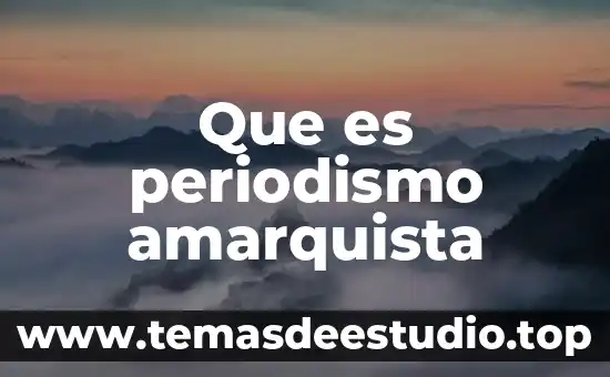 Que es el periodismo de color 7 Que es periodismo amarquista