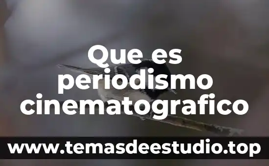 Que es el periodismo de color 6 Que es periodismo cinematografico