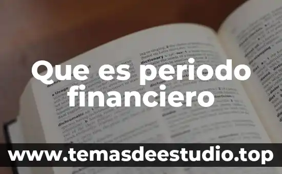 Que es periodo financiero