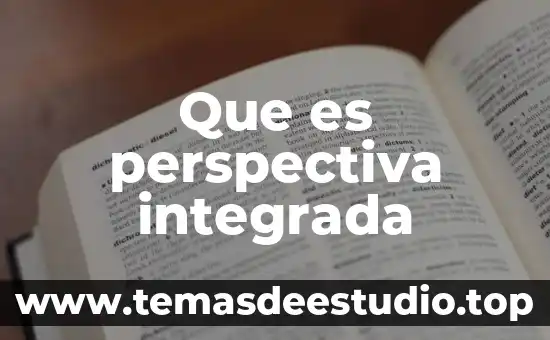 Que es controvertido otras palabra 7 Que es perspectiva integrada