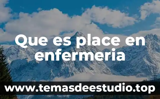 Que es campo clínico en las prácticas de enfermería 8 Que es place en enfermeria