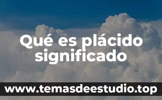 Que es significado y significante en lenguaje 3 Qu茅 es pl谩cido significado