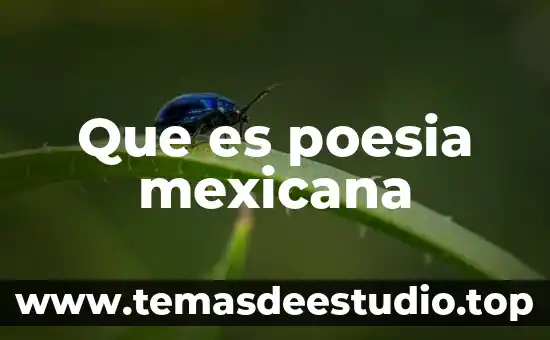 Qué es poesía según Rubén Darío 5 Que es poesia mexicana