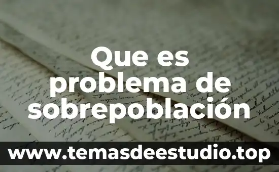 Que es un problema metaético 3 Que es problema de sobrepoblación