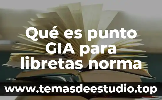 Qué es un punto limpio y por qué son importantes 7 Qué es punto GIA para libretas norma