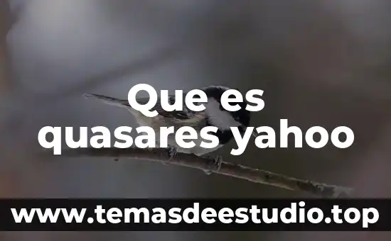 Que es sabotear yahoo 3 Que es quasares yahoo