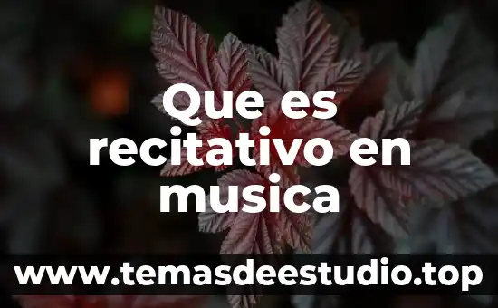 Qué es la música comercial y ejemplos 4 Que es recitativo en musica