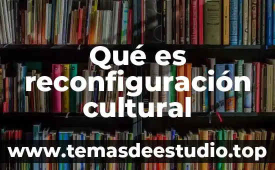 Qué es reconfiguración cultural