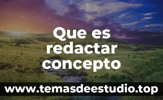 Que es mediocre concepto 5 Que es redactar concepto