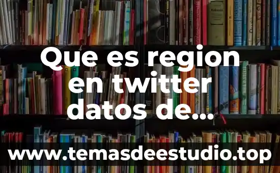 Que es reporte de facturacion para un periodo determinado 3 Que es region en twitter datos de facturacion
