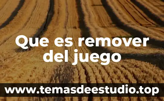 Que es el steam de un juego 4 Que es remover del juego