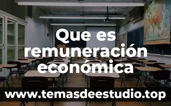 Que es remuneración económica