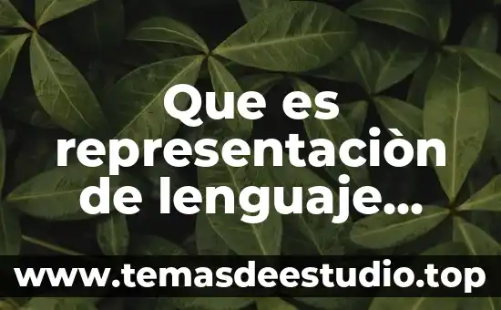 Que es un analisis de representación algebrarica 4 Que es representaciòn de lenguaje comun a lenguaje algebraico