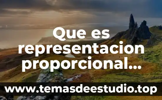 Que es un analisis de representación algebrarica 7 Que es representacion proporcional derecho internacional