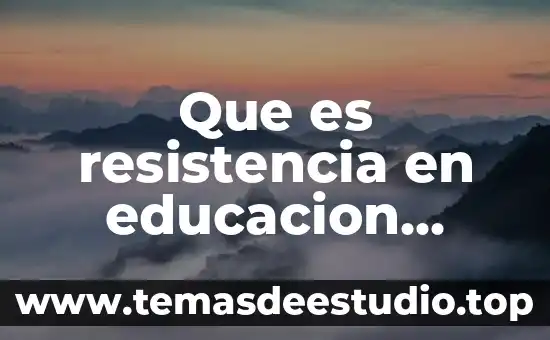 Que es resistencia en educacion fisica y como se clasifica