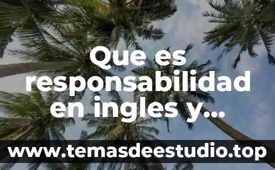 Que es brunch more en ingles 6 Que es responsabilidad en ingles y español
